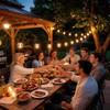 RTTY Outdoor String Lights 60 FT, Patio Lights with 32pcs