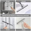 Shower Squeegee, 10 Inch Squeegee Shower Stainless Steel Window Squeegee