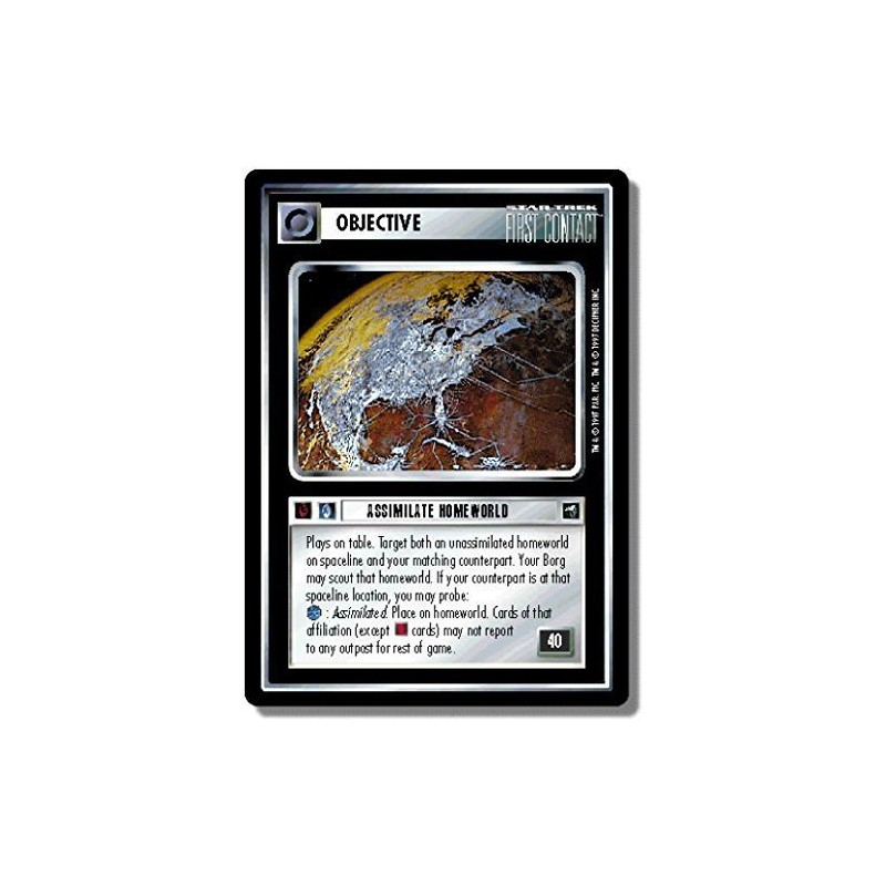 Decipher Star Trek CCG 1E FC First Contact Assimilate HOMEWORLD