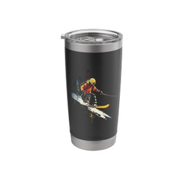 Freestyle Skier Vector Stainless Steel Insulated Tumbler