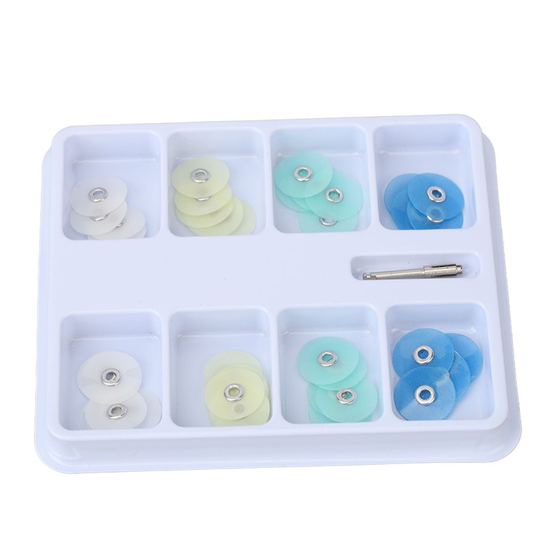 40pcs Dental Polishing Discs High Gloss Repairing Teeth Whitening Contouring
