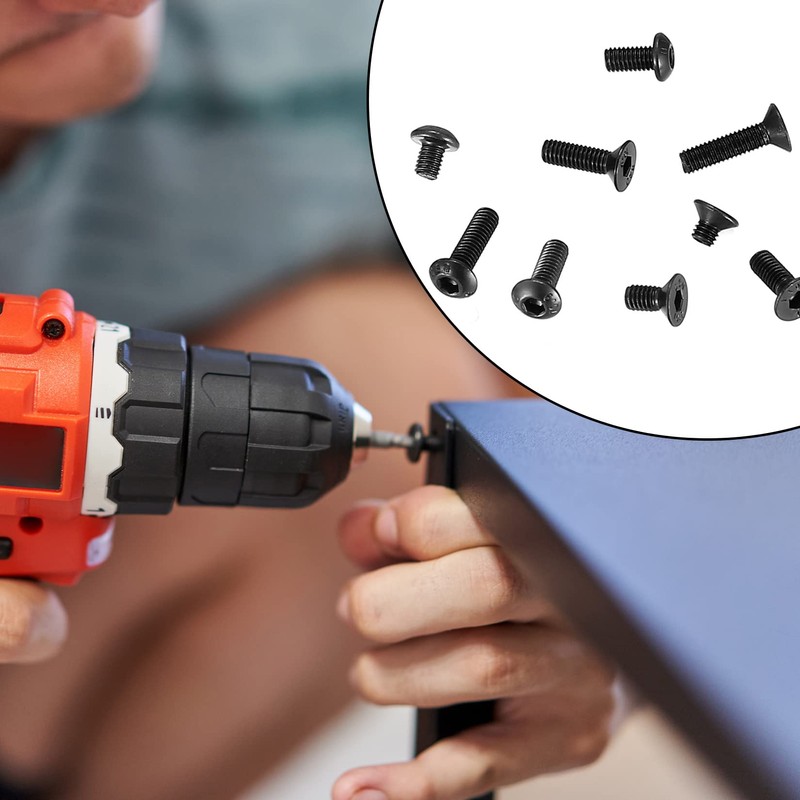 720 Pcs M3 Metric Hex Socket Head Cap Screws Bolts