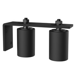 SongYung 3" Gate Roller Guide with L-Bracket, Universal Adjustable Gate Guide Roller,Sliding Gate Rollers,Heavy Duty Sliding Gate Kit for Door Hardware and Sliding Gates