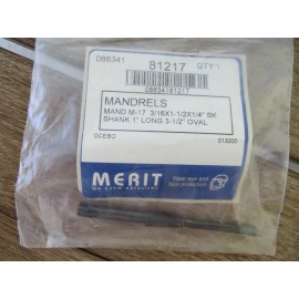 Merit 08834181217 M-17 Threaded Cartridge Roll Mandrel 81217