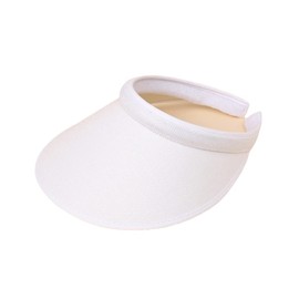 WITHMOONS Sun Visor Wide Brim Sun Shield Face Cover Sunblock Hat Sun Cap for Women White
