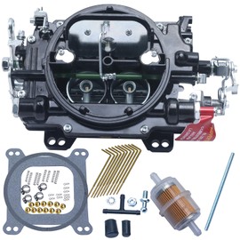 1405 Manual Choke Carburetor 1405 Performer 600 CFM Square Bore 4-Barrel Air Valve Carb Compatible With Edelbrock 1405/14053 600CFM Black Billet Aluminum Carburetor (1405B)