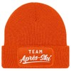 MoonWorks® Men's Beanie with Patch Knitted Hat with Saying Skiing