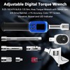 Adjustable Digital Torque Wrench, Hvac Torque Wrench 5-99.6Ft-lbs/6.8-135Nm
