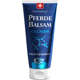 SwissMedicus Horse Balm with Collagen Forte 200 ml - Horse Ointment Muscle Gel for Muscle Soreness and Muscle Regeneration (Cooling)