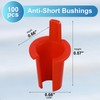 BBTO 100-pack 5/16 Inch Anti-short Bushing 3/8 Inch Electrical Mc/bx