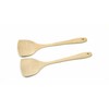 Kitchen 2pc Set Cooking Spoon Spatula Wooden Wok Cooking Utensils