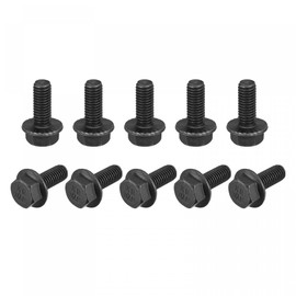 sourcing map M8-1.25x20mm Hex Serrated Flange Bolts 10.9 Grade Carbon Steel Screws 10pcs