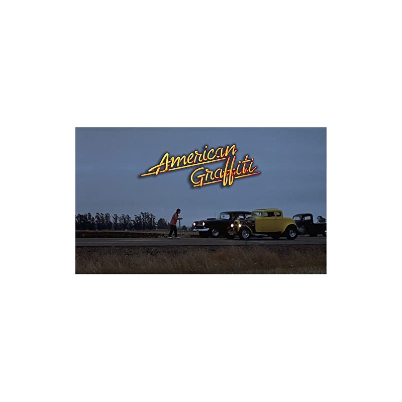 American Graffiti garage man cave banner