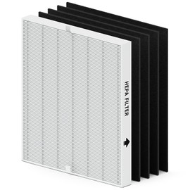 AP-1512HH Filter Set Replacement for Coway Airmega AP-1512HH Air Purifiers, 1 True HEPA and 4 Carbon Pre-Filters, Compared to Part #3304899