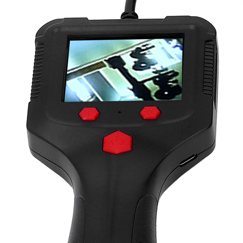 Handheld Endoscope 2.4in HD IPS LCD Screen Waterproof Lens Flexible