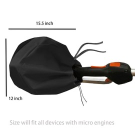 Iceberg Elf Weed eater covers waterproof, 2Pcs 12"D x 15.6"H inch 420D Heavy-duty Oxford ripstop general weed eater edger,Pole Saw,Brush cutters and hedge, Trimmer engine Waterproof Cover