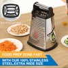 Professional Cheese Grater - Stainless Steel, 4 Sides - Ideal