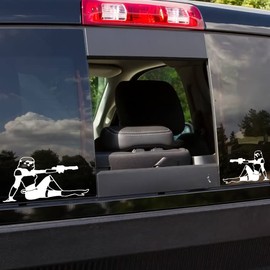 20 Color 1Pair - Female Storm Trooper Vinyl Decal Sticker | 5x3.5" Custom Truck Window Bumper Car Laptop Automotive Wall Gift Gun Carrier