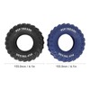2Pcs Blue Black Rubber Tire Dog Chew Toy Safe Tire