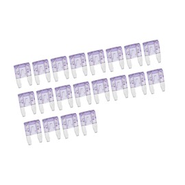 REPAIROCK Car Fuse Blade Style Fuses 35A Mini Fuse Durable Short Circuit Protection Light Purple 20Pcs Auto Replacement Parts