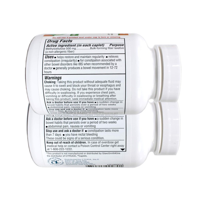 Quality Choice Fiber Therapy for Regularity Methylcellulose 500 mg 100