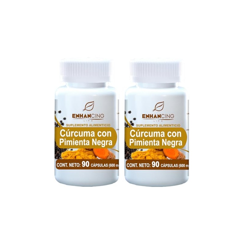 ENHANCING LIFE - CÚRCUMA CON PIMIENTA NEGRA PARA MÁXIMA ABSORCIÓN