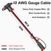 Depvko 2Pcs SAE Quick Connector Harness, 1FT 12AWG SAE Adapter