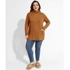 CARCOS Plus Size Sweaters for Women 1X Turtleneck Cable Knit