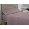 Sábana bajera adjustable de algodón orgánico color néctar. Cama de