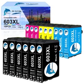 GoToners 603 XL Cartridges Compatible with Epson 603XL for Workforce WF-2810 WF-2820 WF-2830 WF-2840 WF-2845 WF-2870 Expression Home XP-2100 XP-2150 XP-2155 XP-3100 XP-3150 XP-3155 XP-4 150 XP-154150