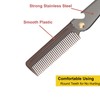 Stainless Steel Folding Comb, Pocket Comb for Men and Women,