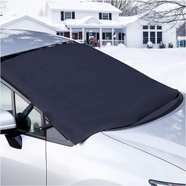 OxGord Auto Windshield Snow Sun Cover Tarp Ice Scraper Frost Removal Car Truck Van SUV