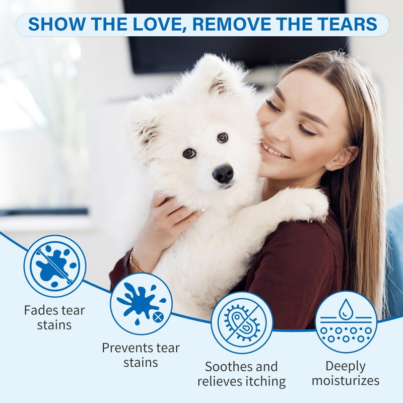 Oivolii Tear Stain Remover for Dogs & Cats – Natural