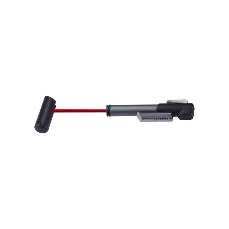 BBB Cycling Mini Pump Lightweight Integrated Pressure Gauge Dualhead Thumblock