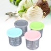 4Pcs Ice Cream Pints Containers and Lids Large Capacity Round