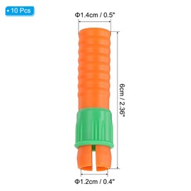 PATIKIL Crayon Lengthener Pencil Extender, 10 Pcs Oil Pastel Extender Drawing Stick Multipurpose Tool for Pencil Oil Pastels for Art Drawing, Orange