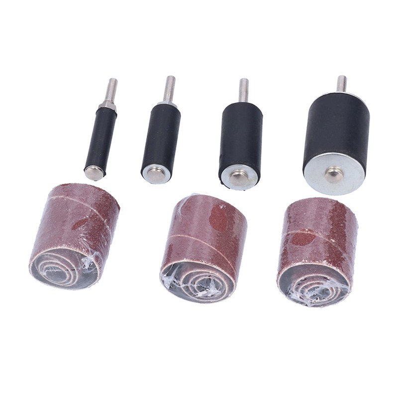 16Pcs Drum Sander 60 80 120 Grits Rust Removal Polishing