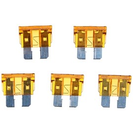 SIXTOL MECHANIC FUSE SET 5A | Satz Kfz-Flachsicherungen, 5A | 100x Standard Sicherungen | für PKW/Wohnmobil/Motorrad