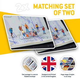 Rectangle Stickers(Set of 2) 7.5cm - Funny Mini Travellers Joke Passport 24323