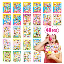 Partywind 48 Sheets Happy Easter Stickers for Kids, 742 PCS Easter Stickers for Kids Egg Hunt Games Prizes, Easter Egg Stickers for Party Decorations Supplies, Spring Ornaments Accessories