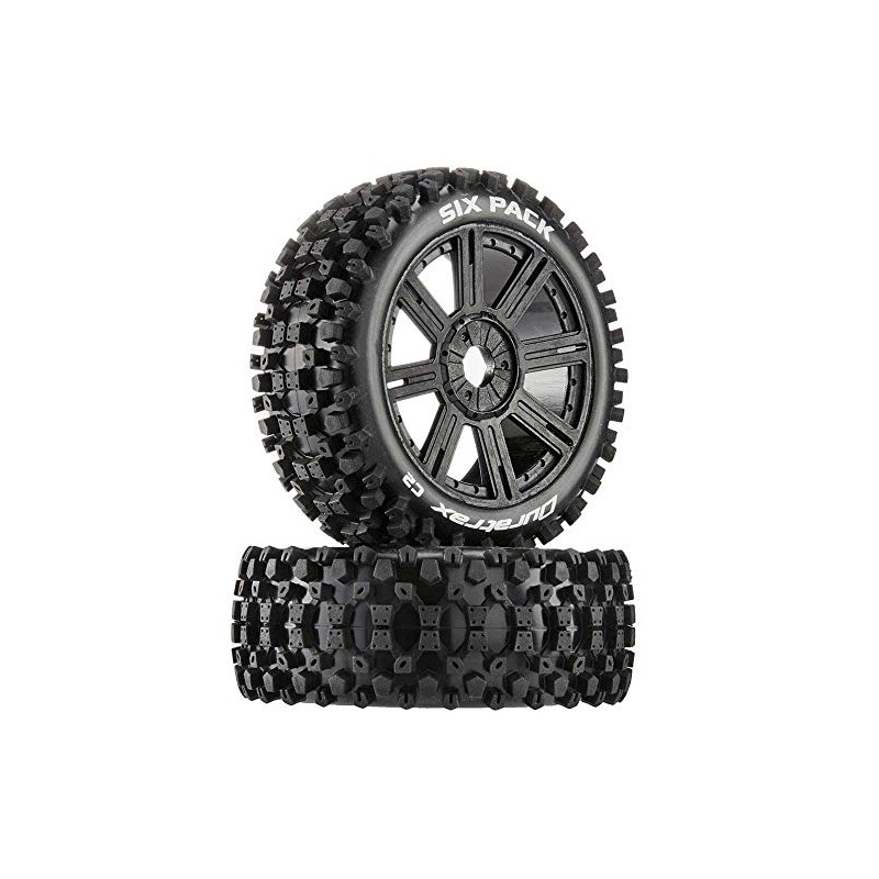 Six-Pack C2 Mounted Buggy Spoke Tires, Black (2)