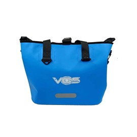 VOS Waterproof Premium Dry Bag – All-purpose Tote Bag with Zip Pocket (Blue) - Keep Your Gear & Personal Items Dry During Hiking, Camping, and Water Sports