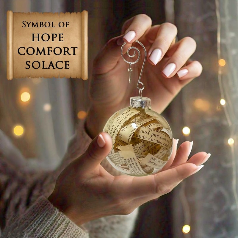Bible Ornament Made with Pages from a Bible for Women,