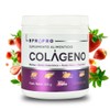 Colágeno Hidrolizado Puro en Polvo 360g - Fresa | Con Vitamina C, Vitamina D3, Zinc, Vitamina E, Ácido Fólico y Ácido Hialurónico | Vitaminas para el cabello Sin Gluten ni Aditivos | BPN PRO