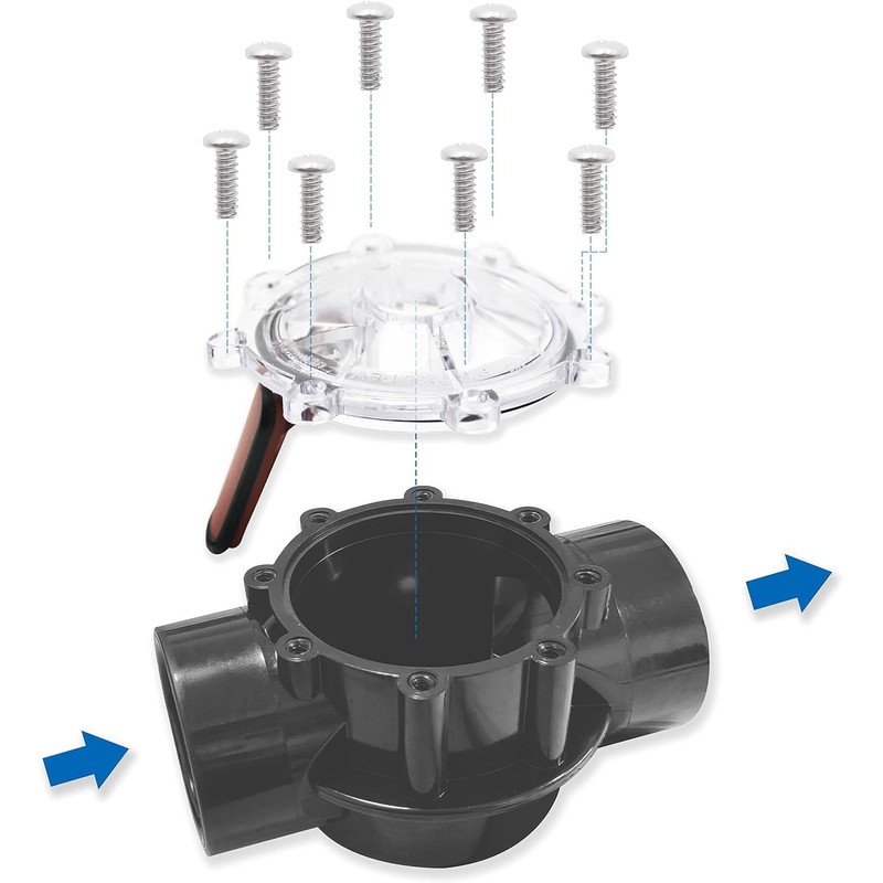 ATIE Pool 7056 Check Valve Cover with Flapper Assembly Compatible
