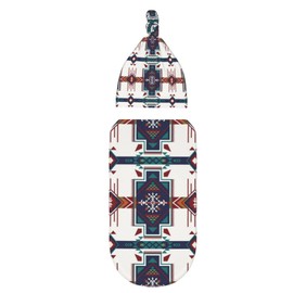 Western Aztec babay Stuff Newborn Baby Swaddle Blanket Native Southwest Sleep Sack Wrap Blanket Soft Stretchy with Beanie Hat Sets for Infant Boy Girl Gifts