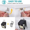 HUXOR 20 Pack Vinyl Siding Hooks for Solar Outdoor Lights,