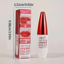 Long Lasting Peel-off Lip Gloss, 1pc Moisturizing Glossy Lip Glaze Stick, Plumping Lip Stick for Girls & Women, Makeup:_Support piece_#03