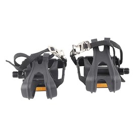 RiToEasysports Pedales de Bicicleta, 1 par de Pedales de Ciclismo de Nailon, Clips para los Dedos, Correas, Pedales para Bicicletas de Montaña Fixie, Accesorios, Pedales y Tacos
