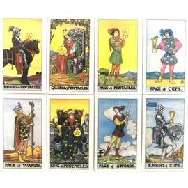 78 Tarot Cards, Weighted Edition, Tarot Divination [Tiny Universal Waite Tarot Key Chain] Includes Japanese Instruction Manual (English Language Not Guaranteed)